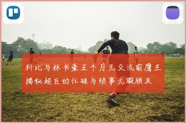 科比与林书豪五个月无交流前鹰王揭秘超巨的忙碌与琐事无暇顾及